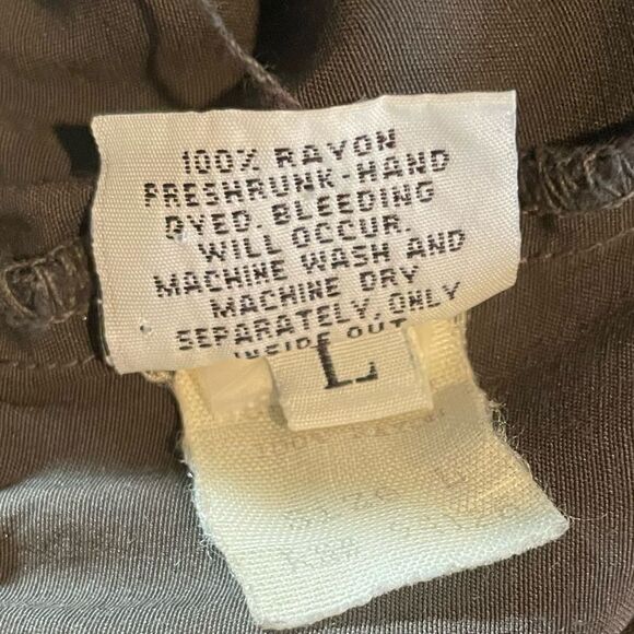 CP Shades Vintage Wide Leg Rayon Pants Size Large - Picture 4 of 8